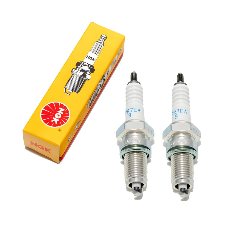 Neuheit Zündkerzen Set NGK 2x DPR7EA-9 Zündkerze entstört, 19,0mm Langgewinde Ø 12,0mm, 3146 / 5129 / 5262