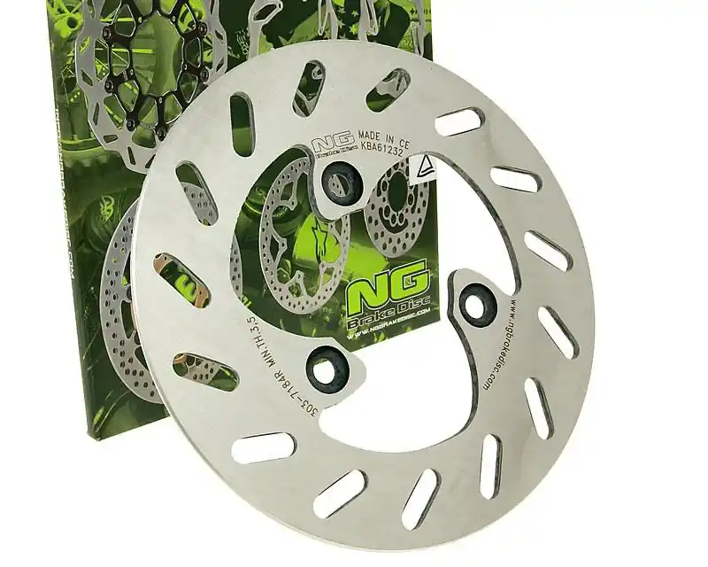 Bremsscheibe NG 303 - 190 / 58 / 4mm 3 Loch für Yamaha Aerox Cat, Piaggio Typhoon Aprilia SR R LC Street NRG Extreme AC MC2 MBK Nitro XR ATU / Explorer Finale Aktion