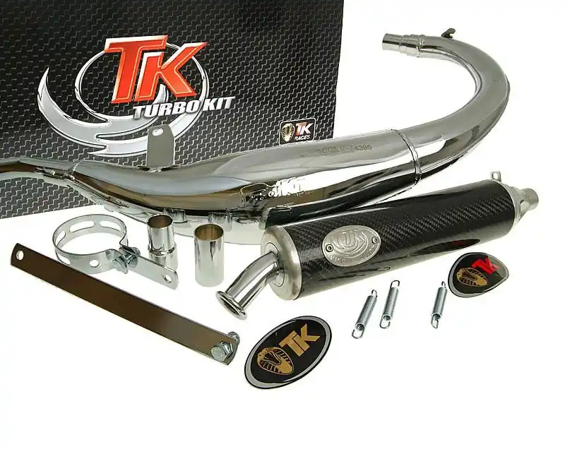 Auspuff TurboKit Bajo RQ Chrom mit Zulassung für MH Furia RYZ 50 Saisonangebot
