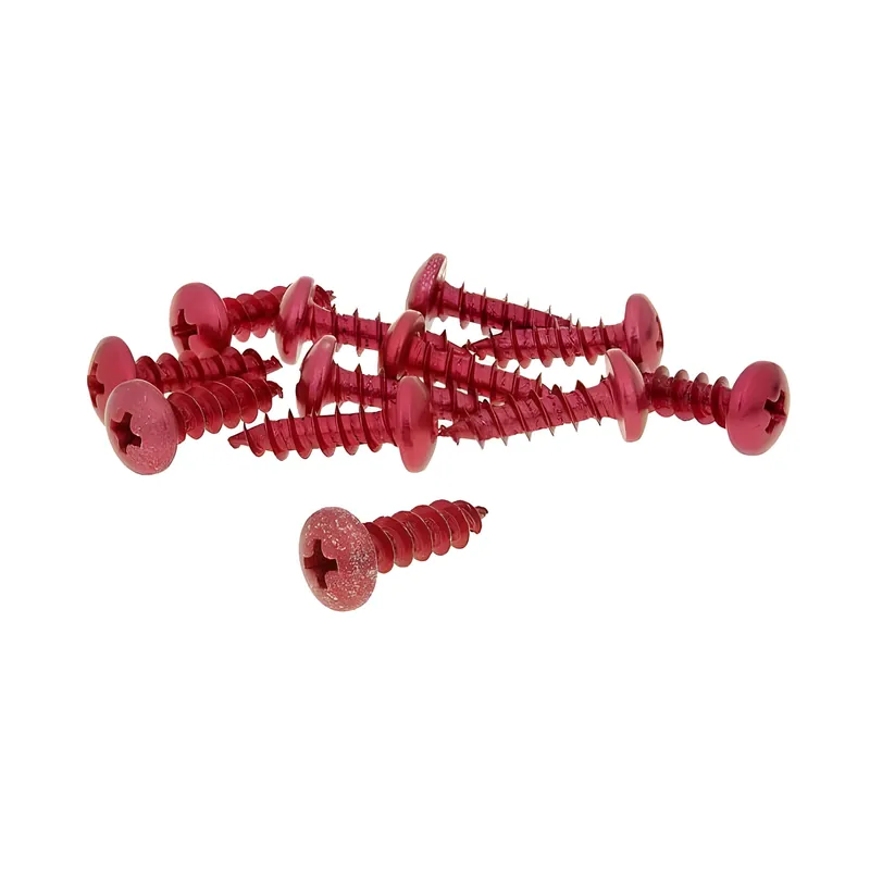 Wochenendangebot Schraubensatz 12 Stück Verkleidung rot - 6x20