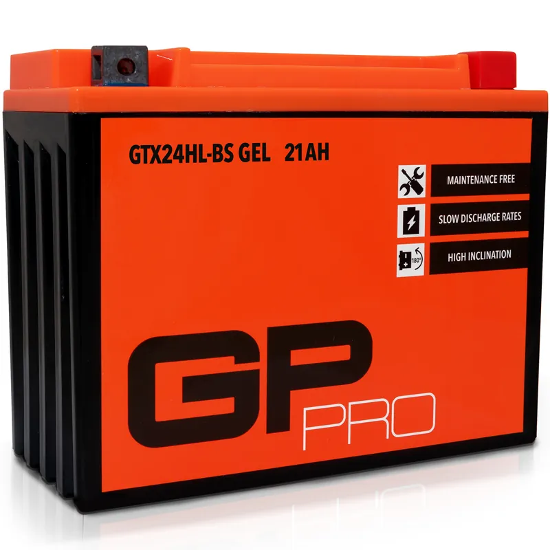 GP-PRO Gel-Batterie 12V 21Ah GTX24HL-BS Quad ATV Batterie / Motorradbatterie, wartungsfrei versiegelt vorgeladen ähnlich Y50-N18L-A / YTX24HL-BS Neu Im Sortiment