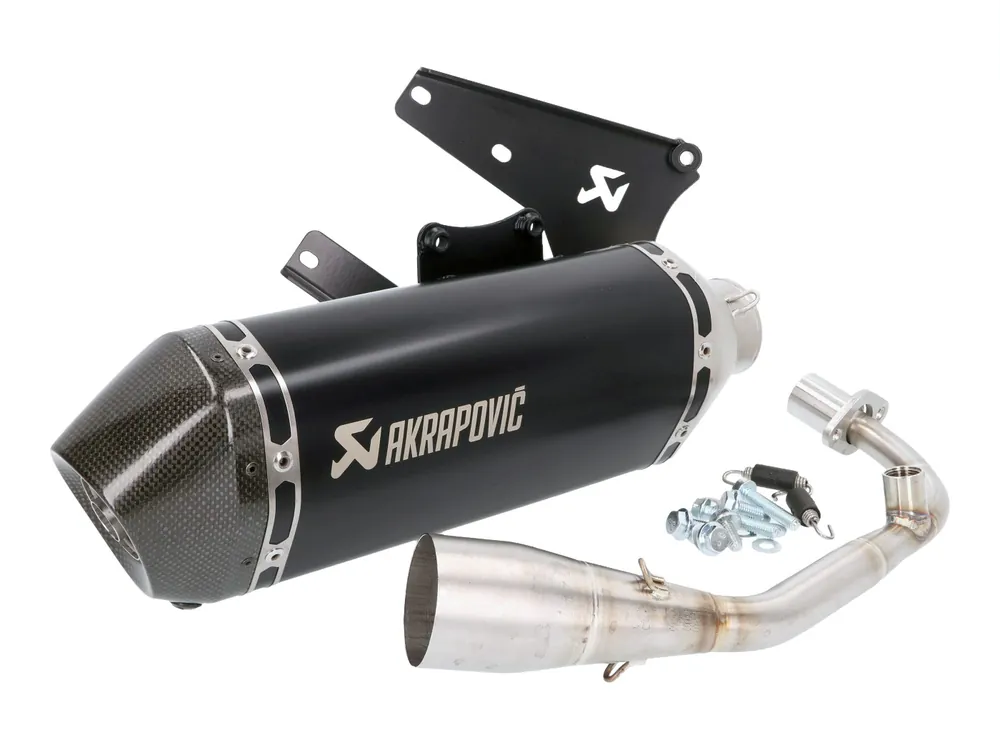 Auspuffanlage Akrapovic Racing Line mit Zulassung für Piaggio Liberty, Vespa Primavera, Sprint 125, 150ccm iGet Euro4 Finale Aktion