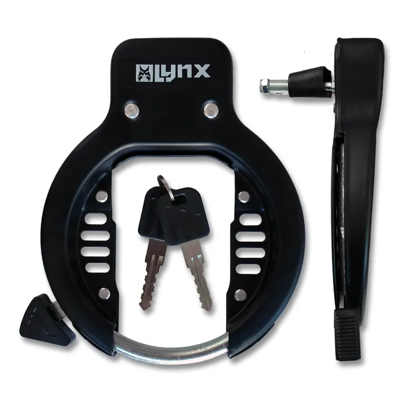 Markenprodukt Rahmenschloss Lynx Fahrradschloss 56mm, gehärteter Stahl