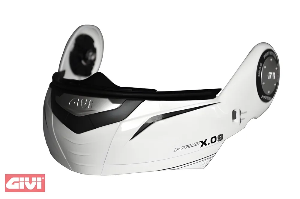 Kinnteil GiVi B910 weiß lackiert für X.09 / X.09 JET Preisreduziert