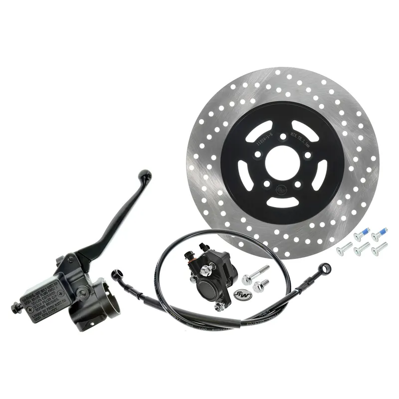 Simson Handbremszylinder für Seriengasgriff mit Bremssattel, Scheibe Ø220 mm, Bremsschlauch 815 mm, Enduro + MS50 Billig