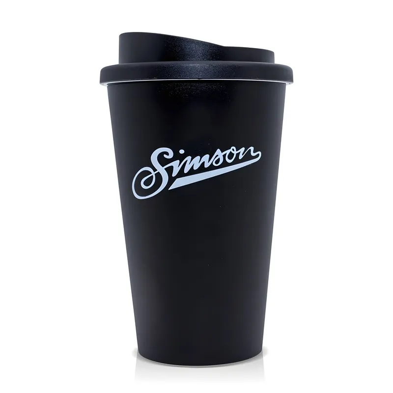 Thermobecher mit Schraubverschluss, 350ml schwarz, Motiv SIMSON Bestseller