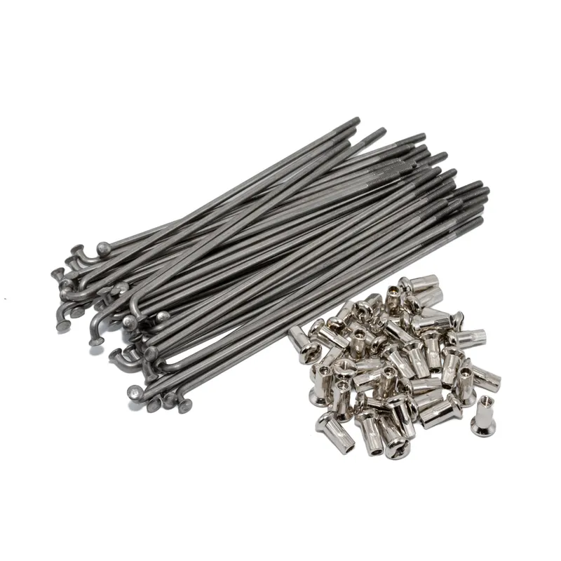 Top-Preis Edelstahlspeichensatz, natur m. Nippel, je 36x - M3,5-140mm - speziell für 1,85x16 Zoll - Felge