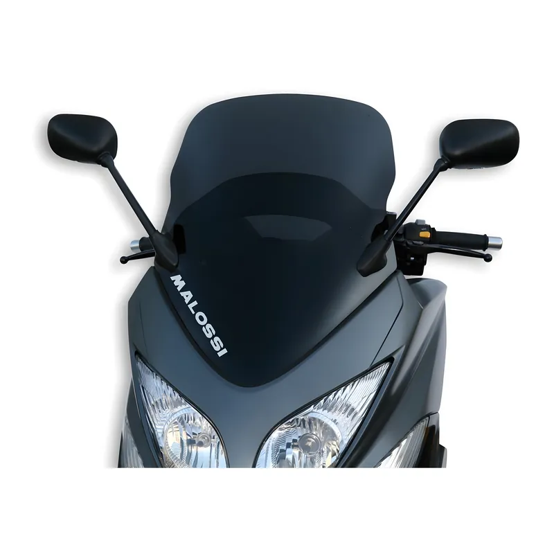 Zertifiziert Windschild Malossi Sport Screen, rauchgrau dunkel, 460x688x3mm für T-Max 500 Bj. 2008-11