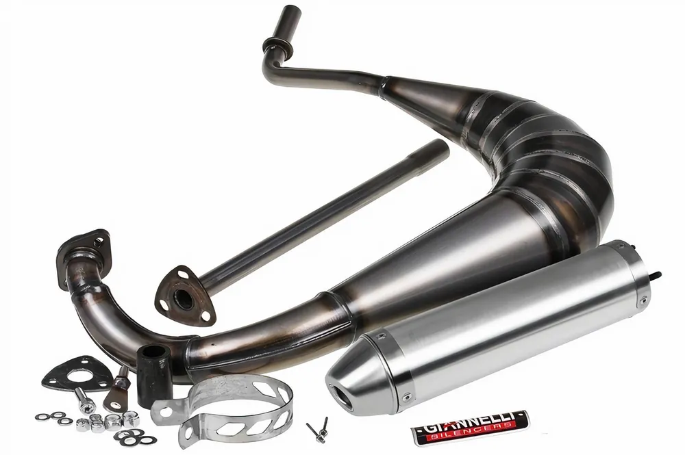 Auspuffanlage Giannelli Strada mit Zulassung, Aluminium für Aprilia RS 50 06- / Derbi GPR 50 04-08 Rabatt