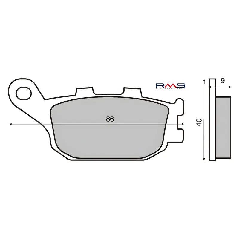Bremsbeläge hinten RMS für Honda CBR 600 F Meistverkauft