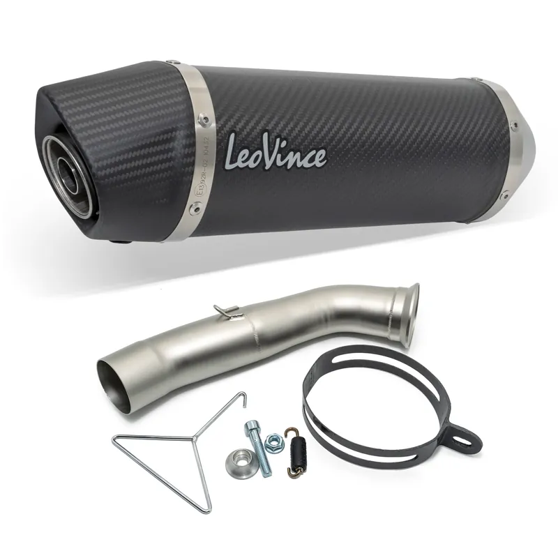 Endschalldämpfer LeoVince SLIP-ON LV ONE EVO mit Zulassung, Carbon für KTM Duke 125 / RC 125 / Duke 390 / RC 390 Neu Im Sortiment