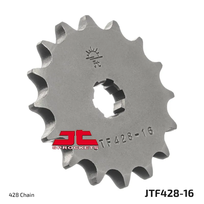 Sofort Bestellen Ritzel JT Sprockets 428 16Z grobverzahnt Innendurchmesser 13mm / 16mm für Suzuki TS XE DR-Z, Yamaha YZ 70 / 80 ccm Bj. 1977 - 2019