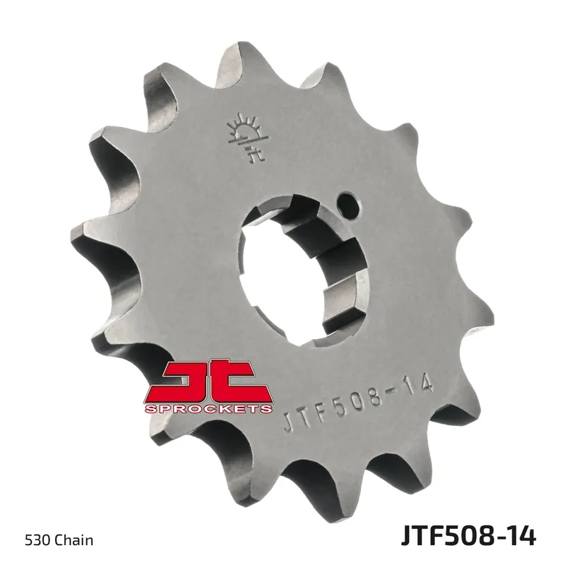 Markenprodukt Ritzel JT Sprockets 530 14Z grobverzahnt Innendurchmesser 21mm / 25mm für Kawasaki S2 MACH II S3 A Mach 2 H2 IV H1 III 250 - 750 ccm Bj. 1969 - 1978