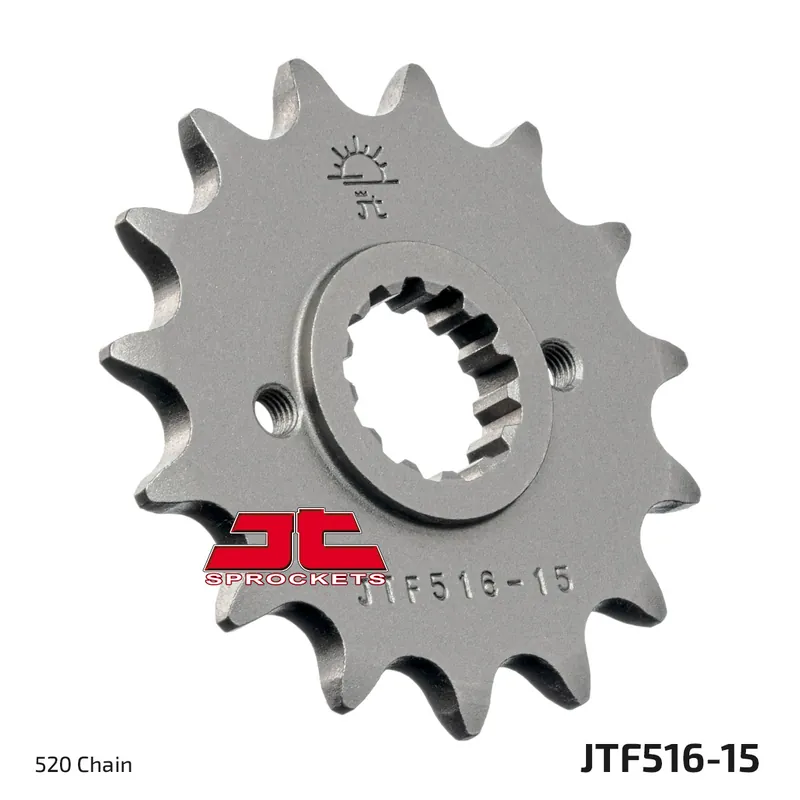 Finale Aktion Ritzel JT Sprockets 520 15Z feinverzahnt Innendurchmesser 21,6mm / 25mm für Suzuki GS, Kawasaki KLR Tengai KLX S F A 250 - 650 ccm Bj. 1984 - 2017