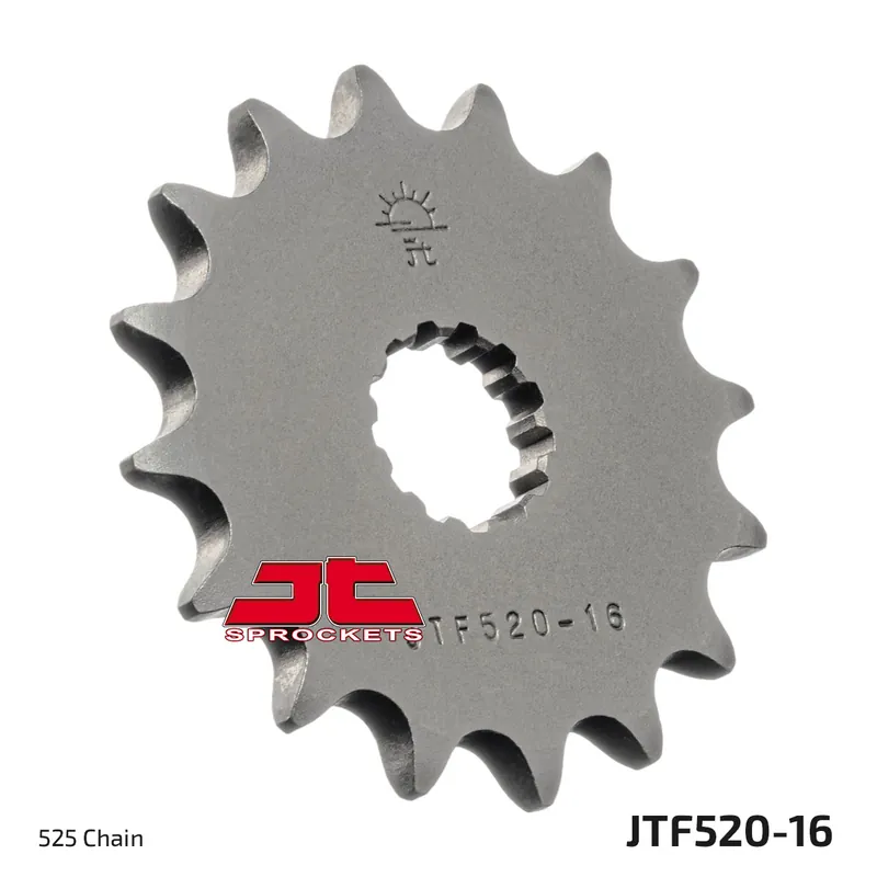 Wochenendangebot Ritzel JT Sprockets 520 16Z feinverzahnt Innendurchmesser 21,7mm / 25mm für Suzuki GSX-R, Kawasaki ZR-7 S GSR 600 - 1050 ccm Bj. 1991 - 2021