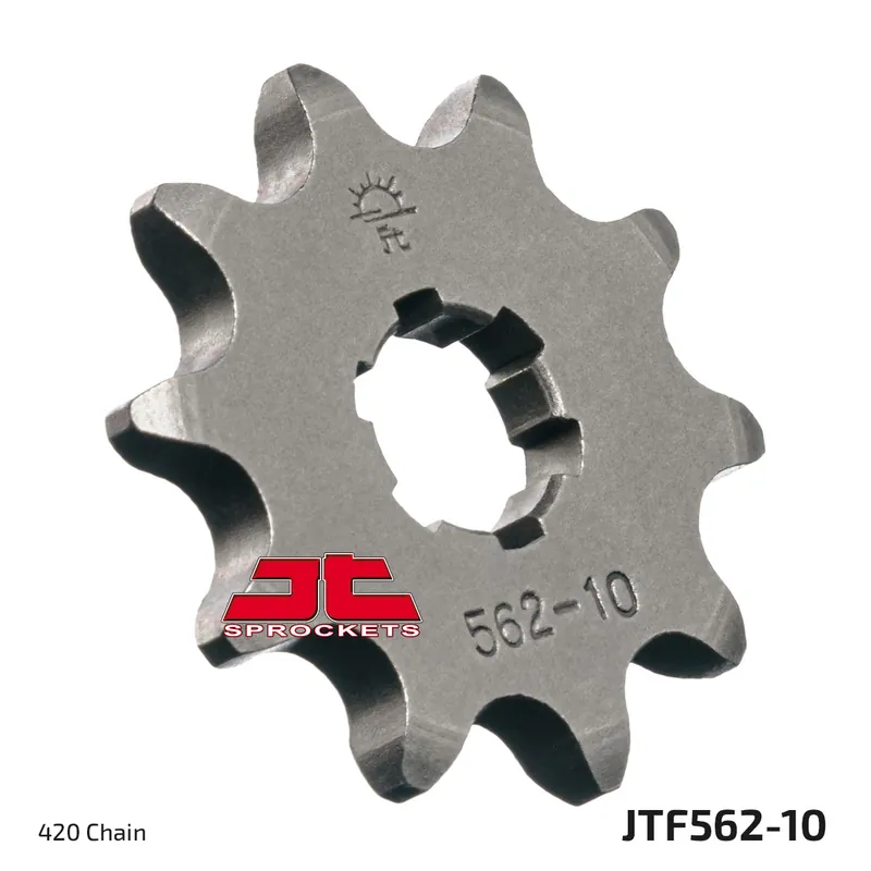 Ritzel JT Sprockets 420 10Z grobverzahnt Innendurchmesser 13mm /16mm für Yamaha DTR RDM FS1 DTM DTLC, Kawasaki KFX KDX 50 / 80 ccm Meistverkauft