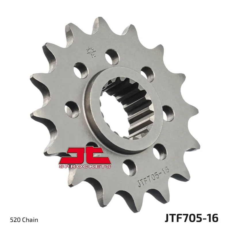 Ritzel JT Sprockets Racing 520 16Z feinverzahnt Innendurchmesser 25mm / 28mm für Aprilia RSV Tuono V4 R APRC Mille RSV4 RR RF Factory 1000 ccm Bj. 1998 - 2018 Echt