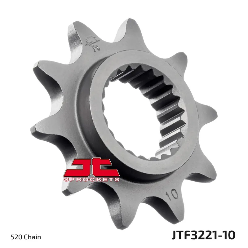Ritzel JT Sprockets 520 10Z feinverzahnt Innendurchmesser 22,7mm / 25mm für Polaris Scrambler X Freedom Trial Boss Blazer 330 / 500 ccm Expressversand