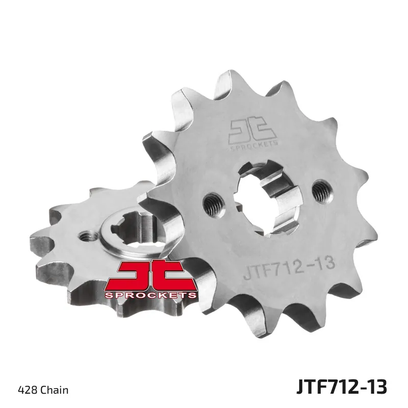 Ritzel JT Sprockets 428 13Z grobverzahnt Innendurchmesser 14mm / 17mm für Aprilia RS ABS SX, Malaguti Dune RST F.B.Mondial SMX Enduro Supermoto XTM Tuono Bj. 2012 - 2021 Neu