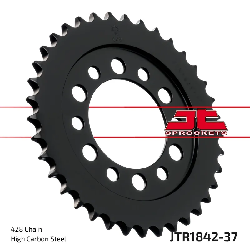 Kettenrad JT Sprockets 428 37Z Innendurchmesser 62mm Lochkreis 80mm für Yamaha DT TW E Trailway YZ TY SR SE 80 - 350 ccm Bj. 1974 - 2015 Bestpreis