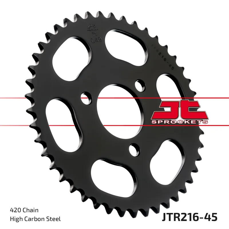 Kettenrad JT Sprockets 420 45Z Innendurchmesser 50mm Lochkreis 72mm für Honda NSR 50 ccm Bj. 1997 Markenprodukt