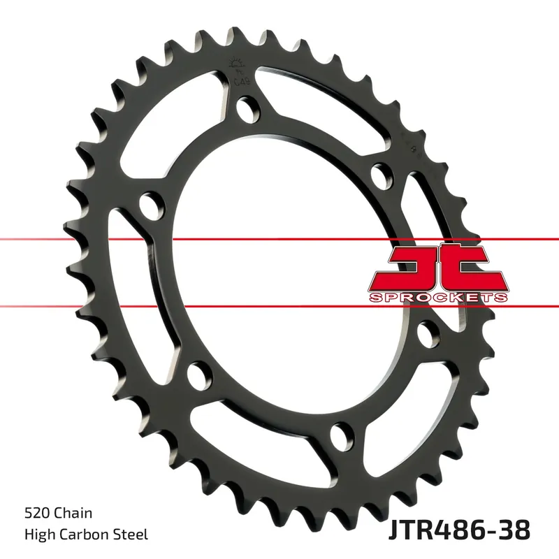 Kettenrad JT Sprockets 520 38Z Innendurchmesser 110mm Lochkreis 130mm für Yamaha YZF-R6, Suzuki GSX-R 250 - 1000 ccm Bj. 1987 - 2022 Bestseller