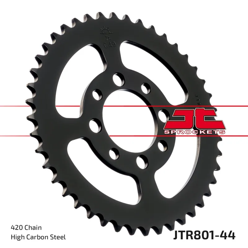 Kettenrad JT Sprockets 420 44Z Innendurchmesser 52mm Lochkreis 68mm für Suzuki TS X, Kawasaki AR A Beta Minicross R 1 AE 50 - 150 ccm Echt
