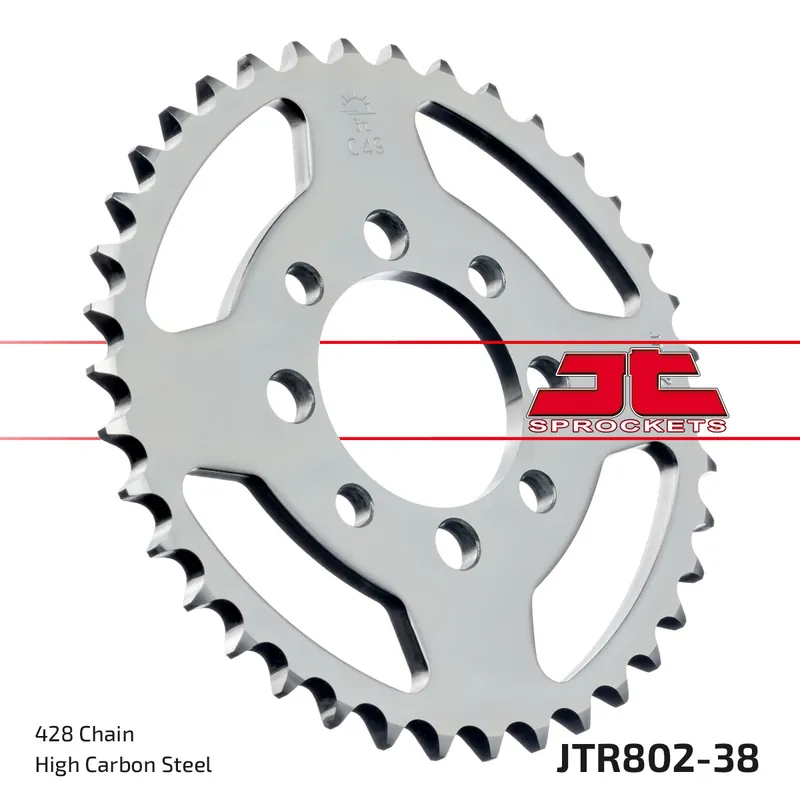 Kettenrad JT Sprockets 428 38Z Innendurchmesser 52mm Lochkreis 68mm für Suzuki TS XE FL SDW Address RV Van RM GT E L 80 - 125 ccm Bj. 1973 - 2017 Angebot