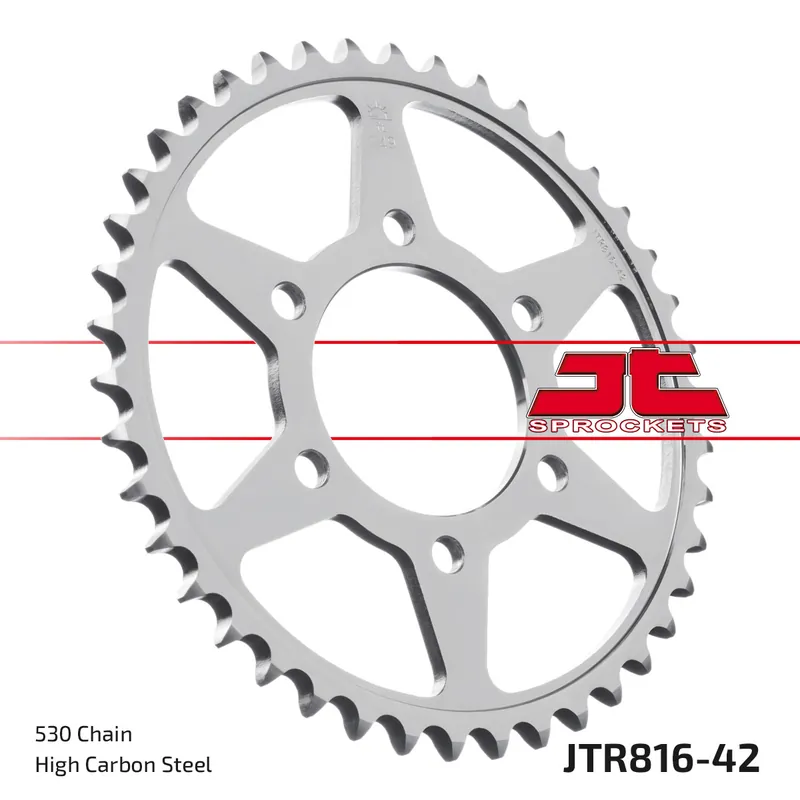 Kettenrad JT Sprockets 530 42Z Innendurchmesser 76mm Lochkreis 100mm für Suzuki GSF Bandit N S RF GS GSX-R K.L.M.N GSX F W P.R Inazuma 400 - 1200 ccm Bj. 1973 - 2005 Meistverkauft