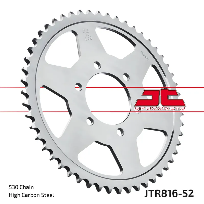Preis Gesenkt Kettenrad JT Sprockets 530 52Z Innendurchmesser 76mm Lochkreis 100mm für Suzuki GSF Bandit N S RF GS GSX-R K.L.M.N GSX F W P.R Inazuma 400 - 1200 ccm Bj. 1973 - 2005
