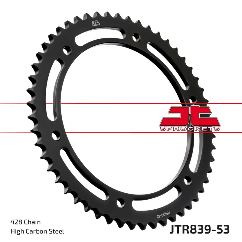 Kettenrad JT Sprockets 428 53Z Innendurchmesser 152mm Lochkreis 175mm für Yamaha WR R X DT RE 125 ccm Bj. 2004 - 2017 Highlight