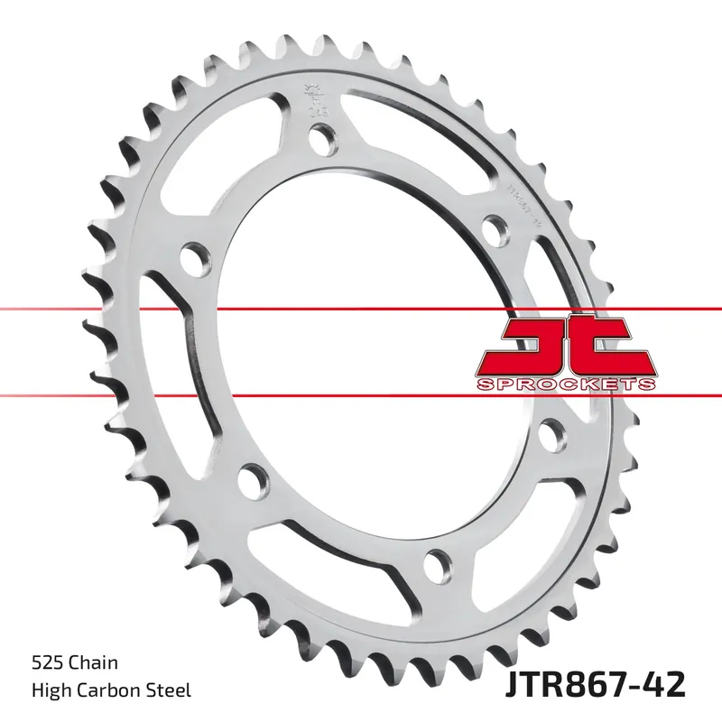 Zertifiziert Kettenrad JT Sprockets 525 42Z Innendurchmesser 125mm Lochkreis 145mm für Yamaha TDM 850 ccm Bj. 1991 - 2001