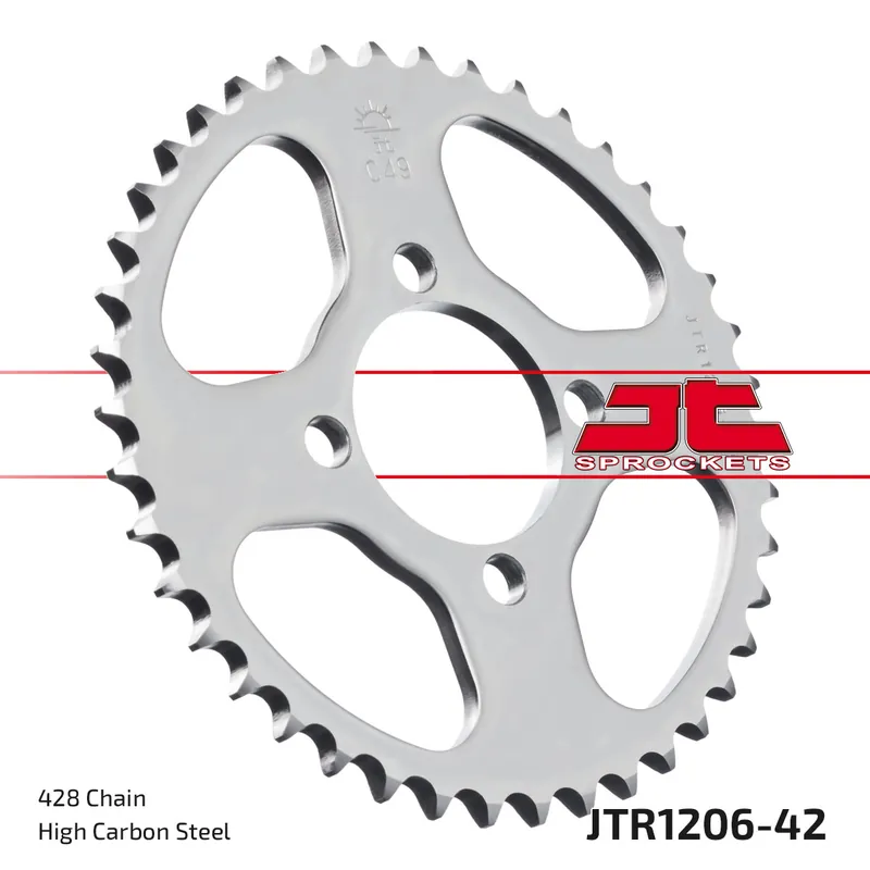 Kettenrad JT Sprockets 428 42Z Innendurchmesser 54mm Lochkreis 70mm für Honda CBR R 125 ccm Bj. 2004 - 2010 Expressversand