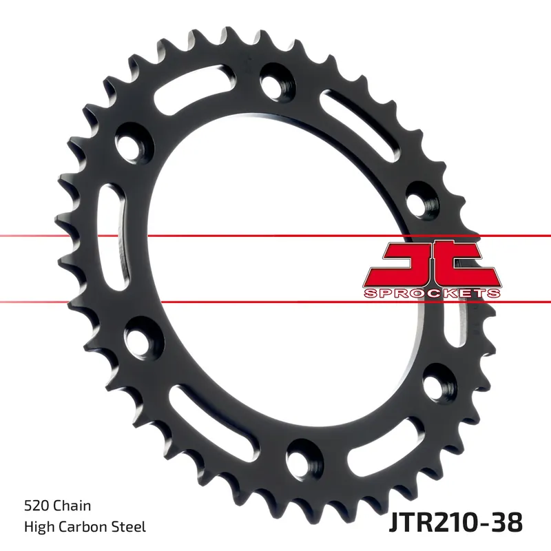Preisreduziert Kettenrad JT Sprockets 520 38Z Innendurchmesser 125mm Lochkreis 153mm für Honda CR R CRF L Rally, HM CRE F XR RX 125 - 650 ccm Bj. 1983 - 2021
