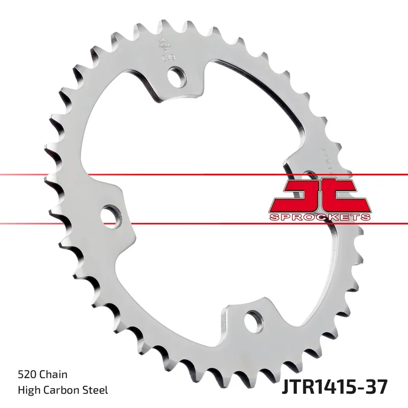 Kettenrad JT Sprockets 520 37Z Innendurchmesser 110mm Lochkreis 130mm für Dinli Special S, Kawasaki KFX R 450 / 460 ccm Echt