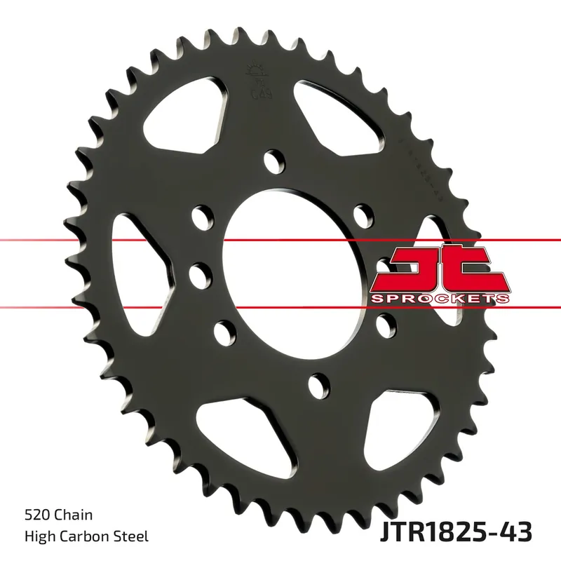 Top-Seller Kettenrad JT Sprockets 520 43Z Innendurchmesser 76mm Lochkreis 100mm für Suzuki GSX-R K.L.M.N W P.R DR Big VL Intruder LC 250 - 1100 ccm