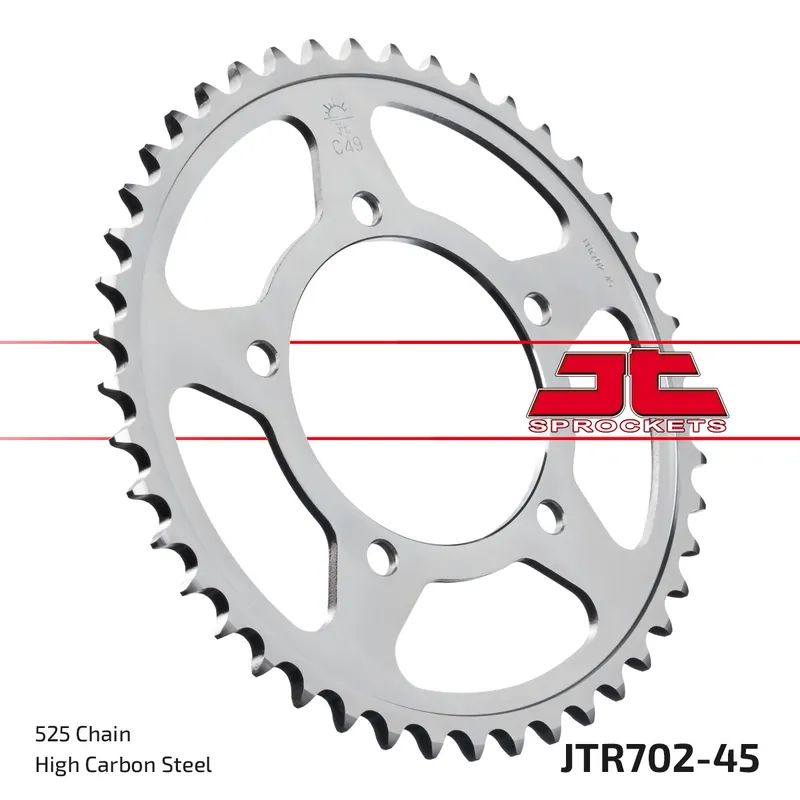 Online Kaufen Kettenrad JT Sprockets 525 45Z Innendurchmesser 100mm Lochkreis 120mm für Aprilia RSV Mille Tuono R Mana SL Shiver ABS GT SMV Dorsoduro Caponord ATC 750 Bj. 1998 - 2021