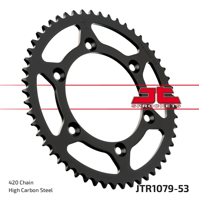 Markenprodukt Kettenrad JT Sprockets 420 53Z Innendurchmesser 110mm Lochkreis 130mm für CPI Supermoto Supercross, Beeline SMX Black Tiger SX 50 ccm
