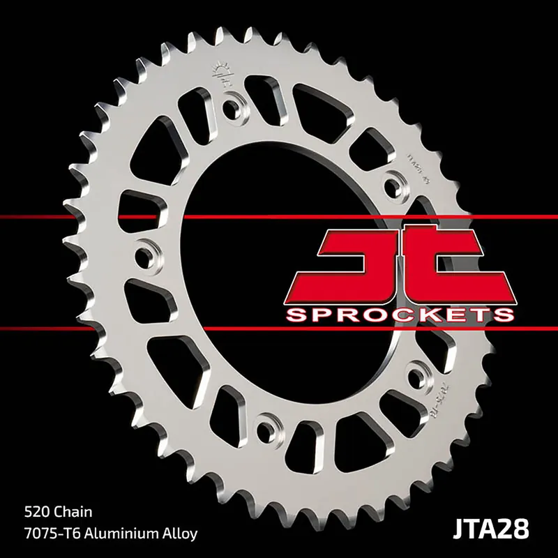 Direktkauf Kettenrad JT Sprockets Aluminium 520 43Z silber Innendurchmesser 116mm Lochkreis 150mm für Aprilia RS 250 ccm Bj. 1995