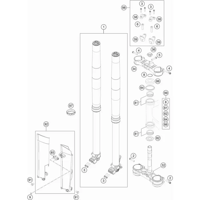Gabel Schutzring 62,1mm Markenware