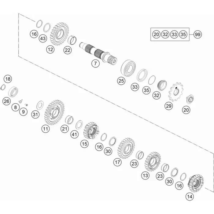 Direktkauf Anlaufscheibe 25x0,8x30x30x7H