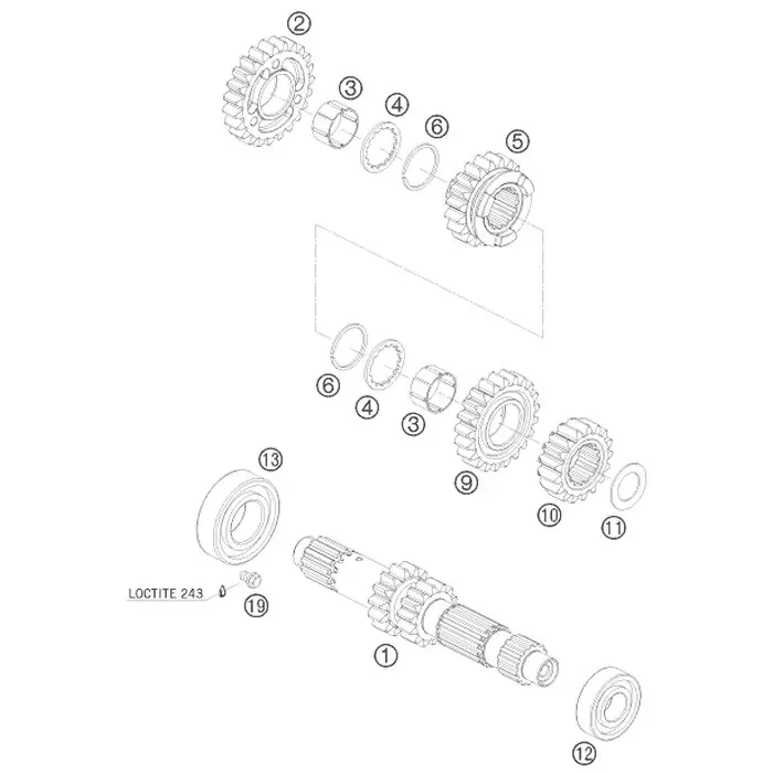 ANTRIEBSWELLE 14Z 07 Markenware