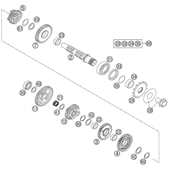Top-Seller LOSRAD 2. GANG Z=33 ‘‘2B33‘‘