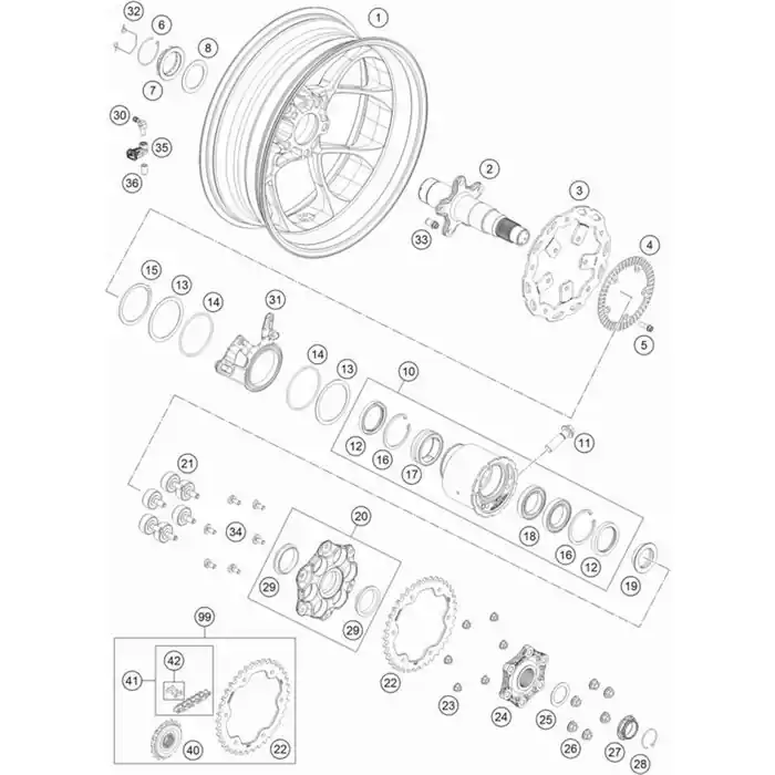 Kettenrad Stahl Duke 1290 Z38 Solange Der Vorrat Reicht