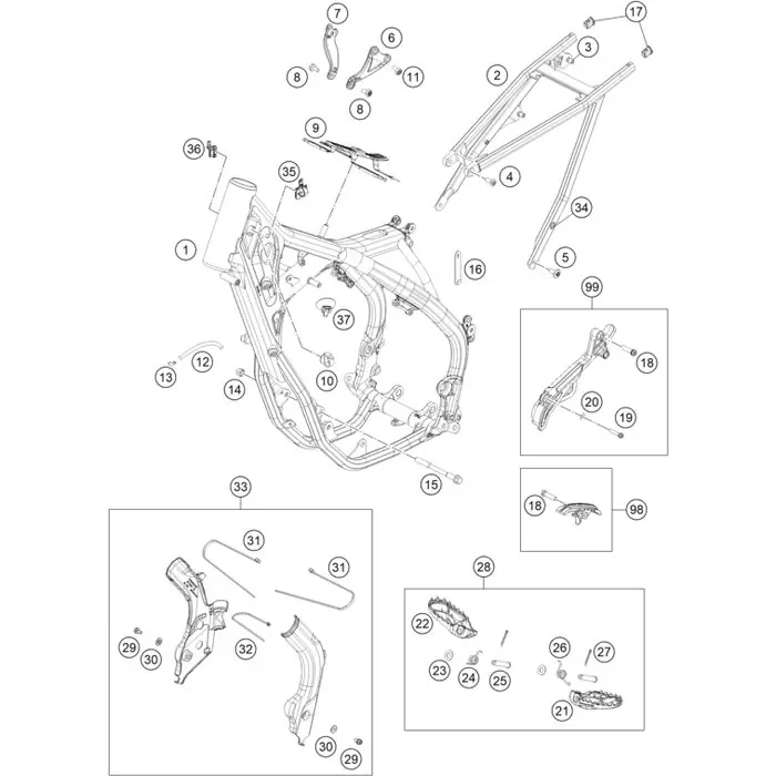 Letzte Chance Motorstrebe links