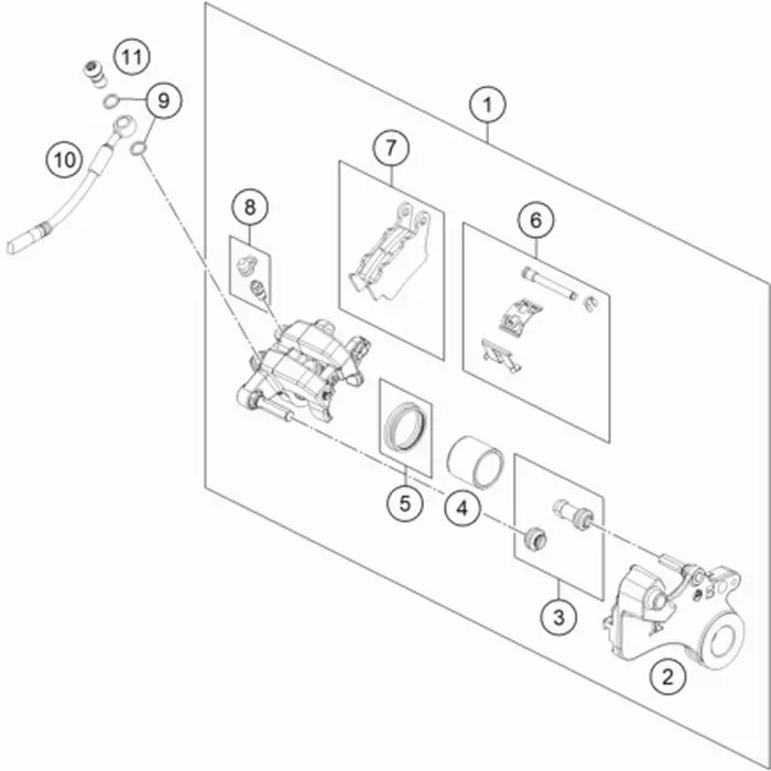 Letzte Chance Bremszange hinten