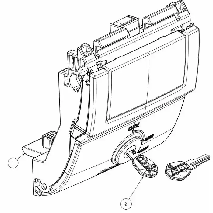 Top Case Schloss kpl. Markenprodukt