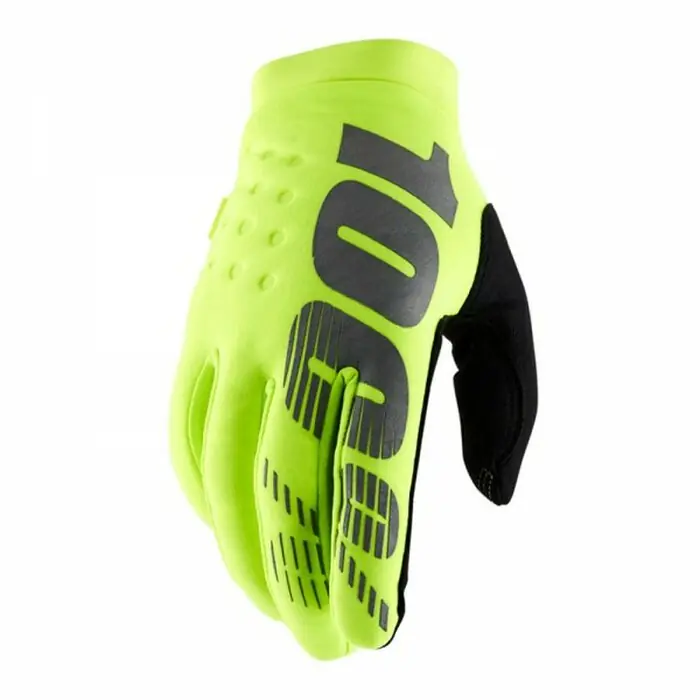 100% Handschuhe Brisker Neongelb L/10 Knallerangebot