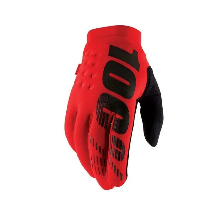 100% Handschuhe Brisker Neoprene rot/schwarz M/9 Rabatt