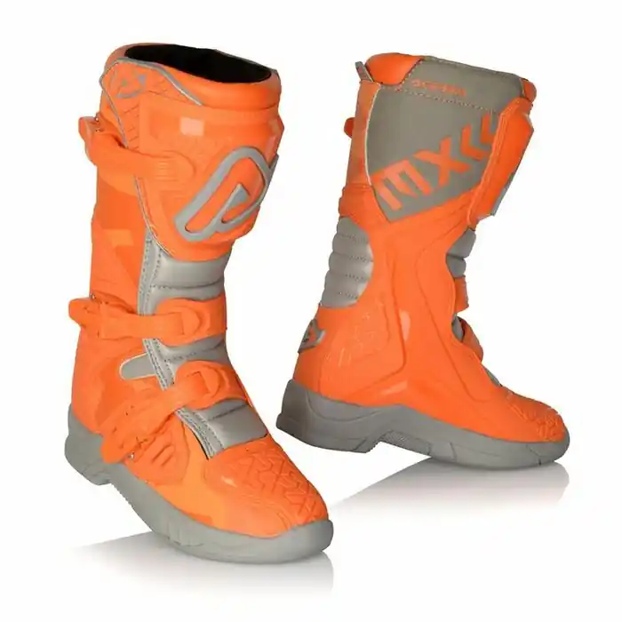 Markenware Acerbis Stiefel Kinder X Team Grau Orange